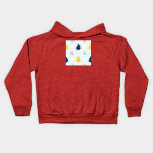 Colorful Fire Flame Lit Pattern Kids Hoodie